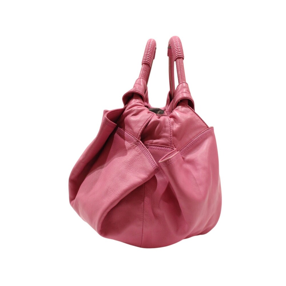 Loewe Nappa Aire Handbag Pink Leather Anagram View 3